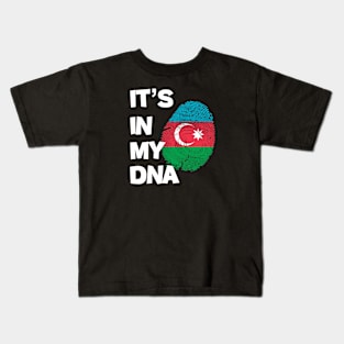 Flag of Azerbaijan  in fingerprint Kids T-Shirt